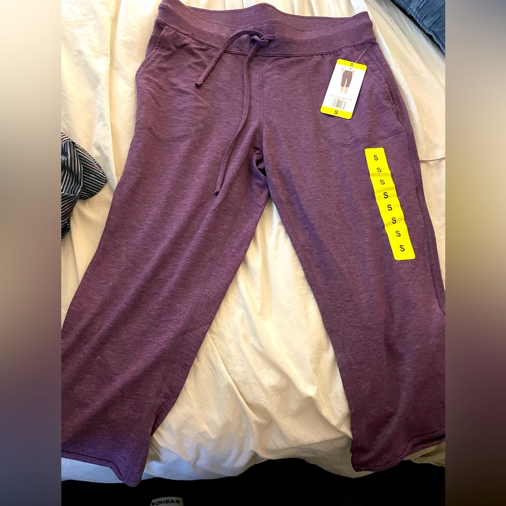 32 degrees plum cropped joggers very comfortable small